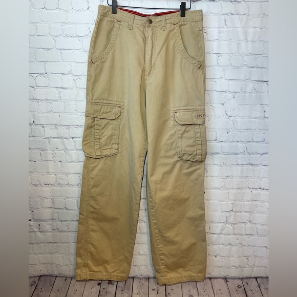 Vintage Bugle Boy size 32x34 khaki cargos - Picture 2 of 9